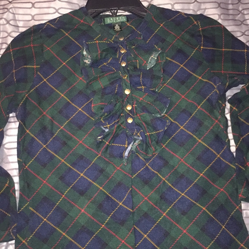 Lauren 3/4 Sleeve Ruffle Shirt